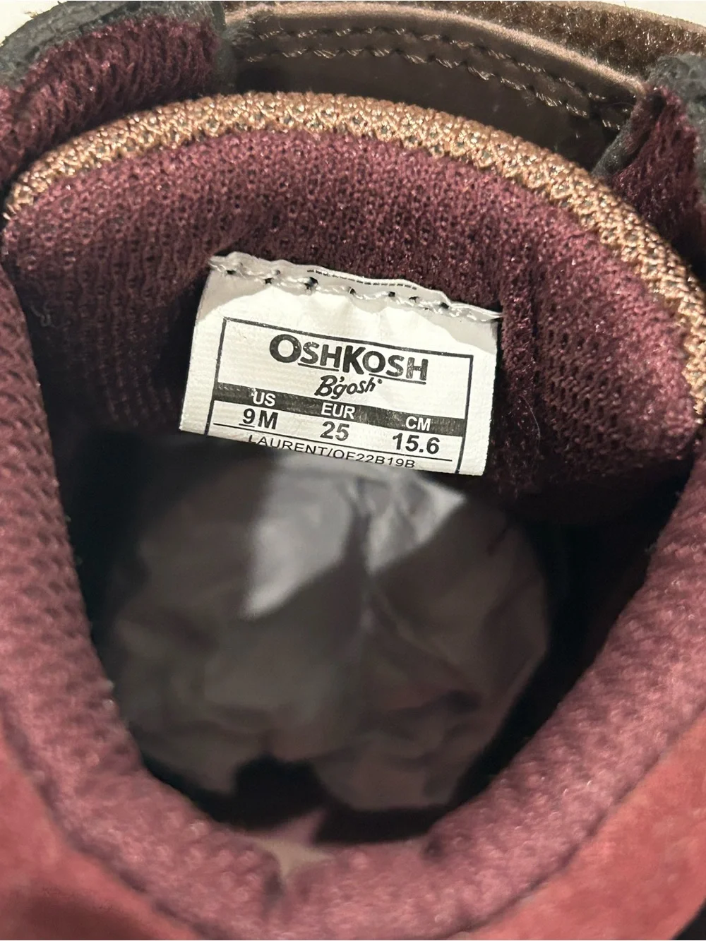 OshKosh B'Gosh Everplay Laurent Toddler Boys 9m size sneaker boots NWT